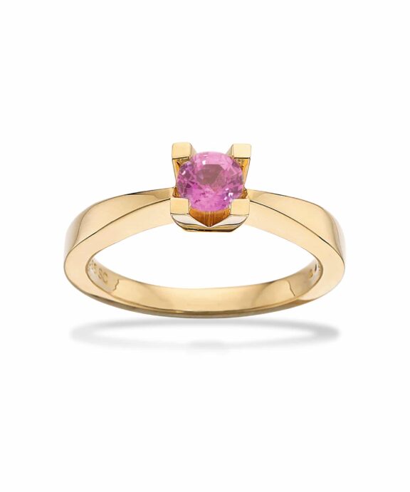 KLEOPATRA RING I 14 KARAT GULD MED PINK SAFIR - 7135,40P
