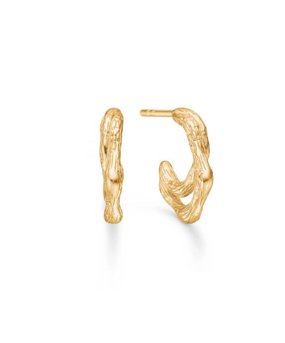 STUDIO Z TWINE SØLV FORGYLDT ØRERINGE - 7210853