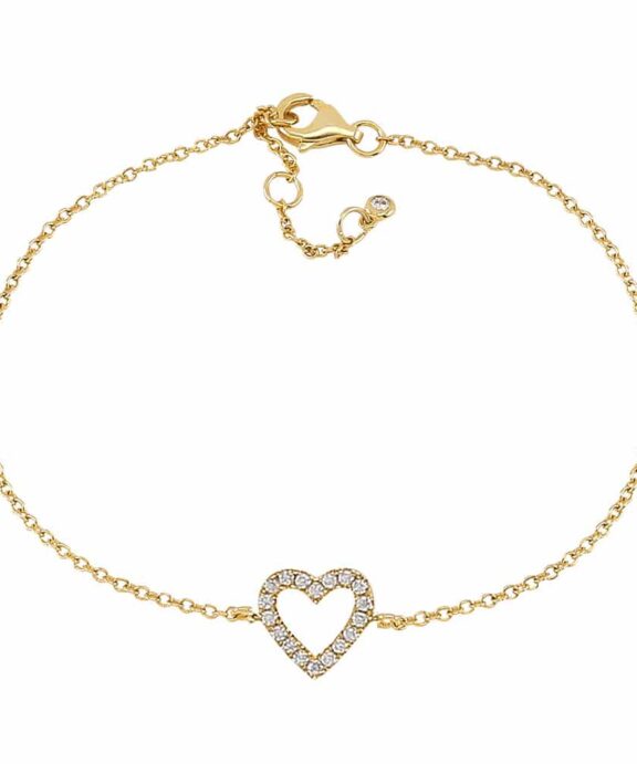 JOANLI NOR ARMBÅND AIDANOR FORGYLDT SØLV MED HJERTE - 80450495900