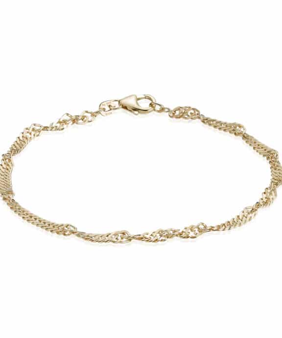 BNH SINGAPORE ARMBÅND I 14 KARAT GULD 18,5 CM - SGP1423018C