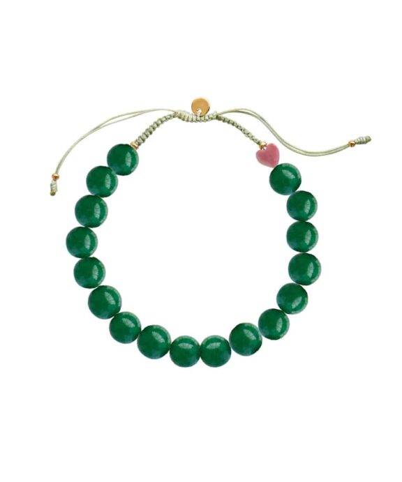 STINE A CHERRI BON GRØN JADE ARMBÅND -3226-02-OS