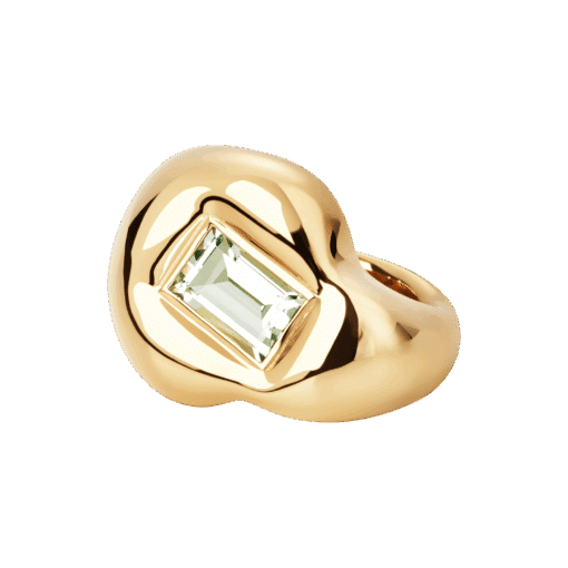 CAMILLE BRINCH STATEMENT PUFFER RING I FORGYLDT SØLV - STPUR-FG