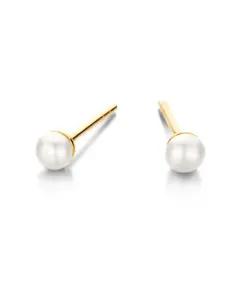 SPIRIT ICONS FIGARO ØRERINGE SØLV FORGYLDT MED PERLE - 42792