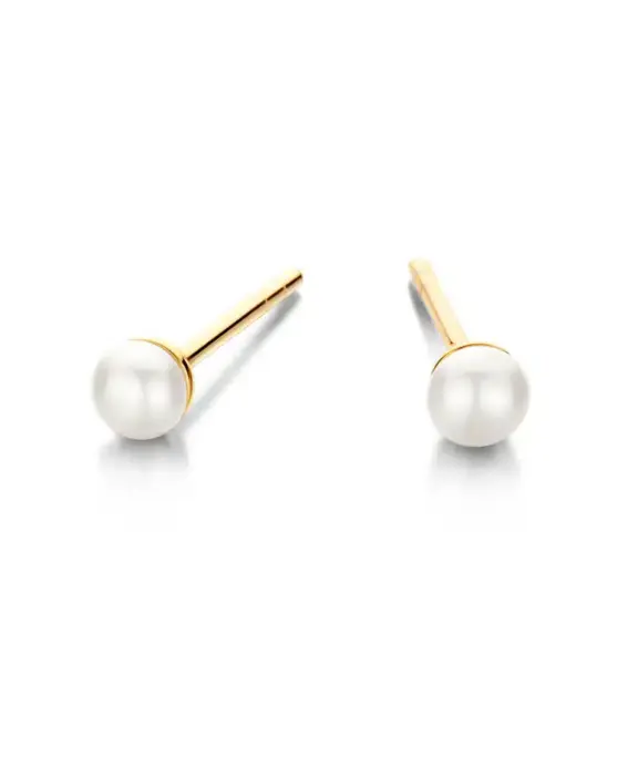 SPIRIT ICONS FIGARO ØRERINGE SØLV FORGYLDT MED PERLE - 42792