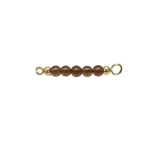 HEIRING SMOKEY QUARTZ TOP TIL MULTI ARMBÅND I FORGYLDT SØLV - 53-4-20FG