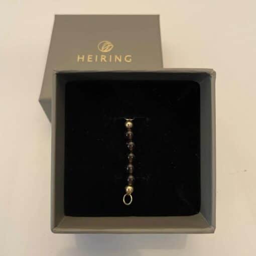 HEIRING SMOKEY QUARTZ TOP TIL MULTI ARMBÅND I FORGYLDT SØLV - 53-4-20FG - Billede 4