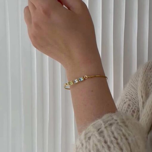 HEIRING SQUARE MIX TOP TIL MULTI ARMBÅND I FORGYLDT SØLV - 53-4-31FG-9-1 - Billede 2