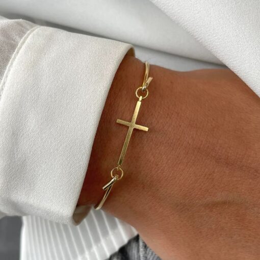 HEIRING KORS TOP TIL MULTI ARMRING FORGYLDT SØLV - 53-4-37FG - Billede 2