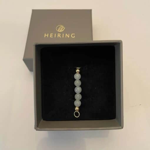 HEIRING BURMA JADE TOP TIL MULTI ARMRING I FORGYLDT SØLV - 53-4-80FG - Billede 4