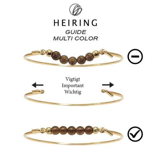 HEIRING BURMA JADE TOP TIL MULTI ARMRING I FORGYLDT SØLV - 53-4-80FG - Billede 5
