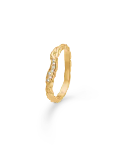 STUDIO SØLVFORGYLDT RING GLINT - 7247934
