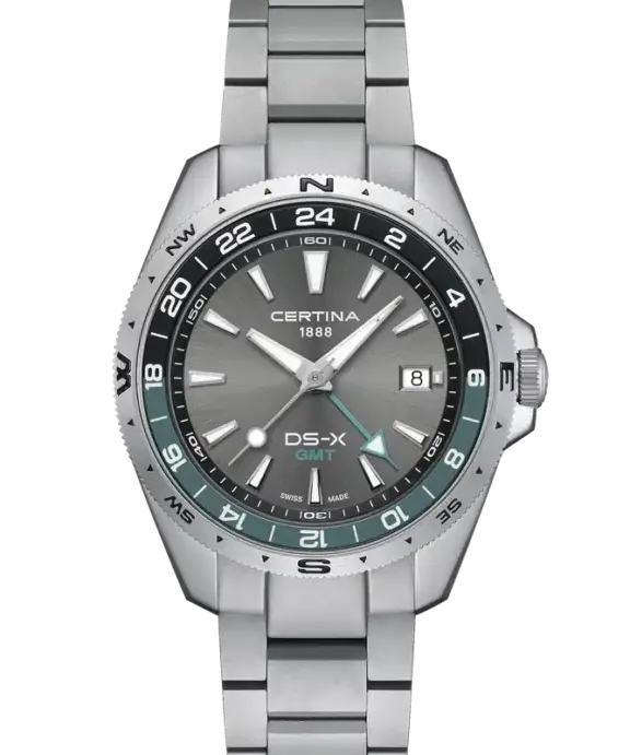 CERTINA UR DS-X GMT HERRE STÅL - C0474521108100
