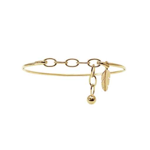 HEIRING CHAIN W/BULLET TOP MULTI I FORGYLDT SØLV - 53-4-10FG - Billede 6