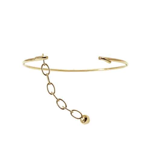 HEIRING CHAIN W/BULLET TOP MULTI I FORGYLDT SØLV - 53-4-10FG - Billede 7