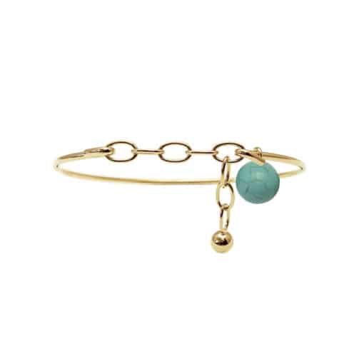 HEIRING CHAIN W/BULLET TOP MULTI I FORGYLDT SØLV - 53-4-10FG - Billede 8