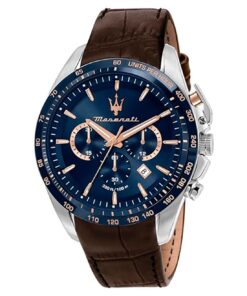 MASERATI HERRE UR MED BRUN LÆDERREM - R8871612037