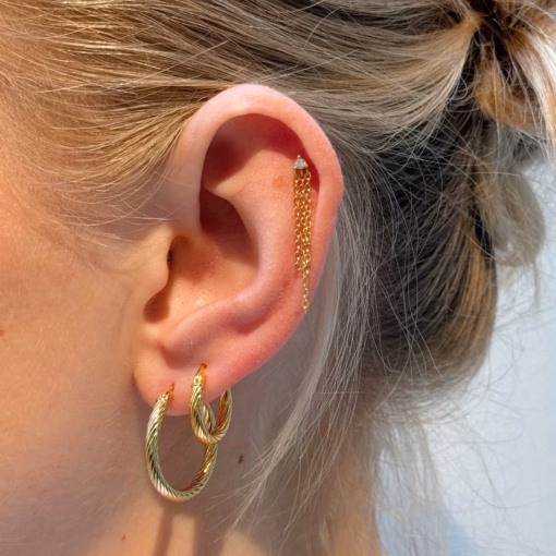 STUDIO Z RIPPLE SØLV FG ØREHÆNGER - 7217385 - Billede 2