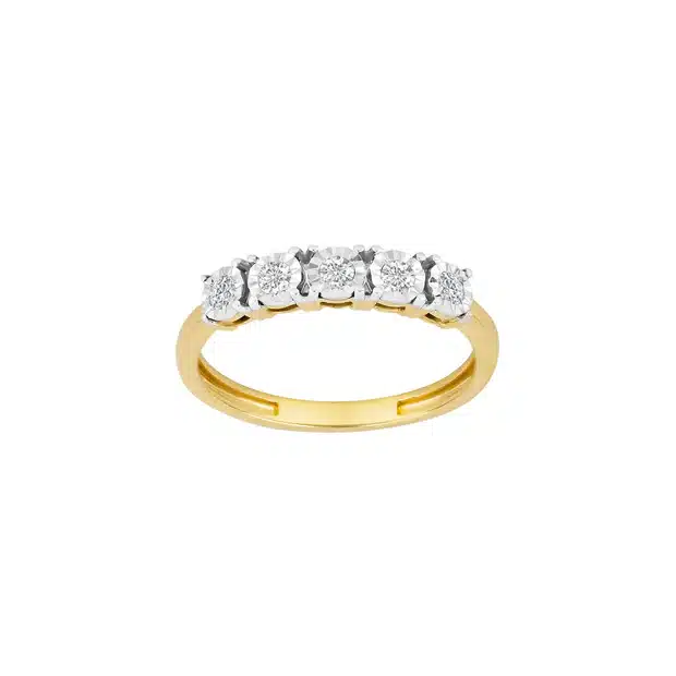 SIERSBØL RING I 14 KARAT GULD MED BRILLANTER - 10050070500