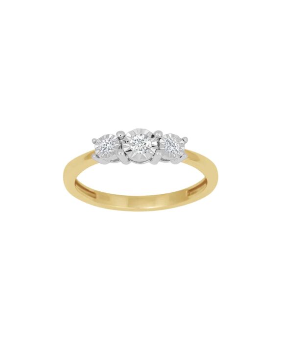 SIERSBØL RING I 14 KARAT GULD MED BRILLANTER - 10050060500