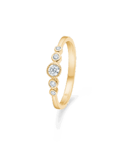 MADS Z DIAMOND POETRY RING I 14 KARAT GULD MED BRILLANTER - 1541180