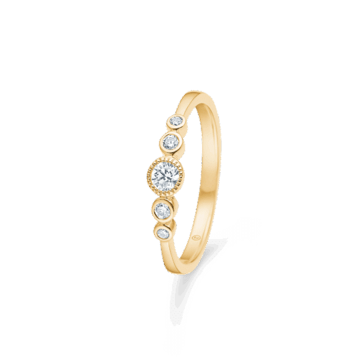 MADS Z DIAMOND POETRY RING I 14 KARAT GULD MED BRILLANTER - 1541180