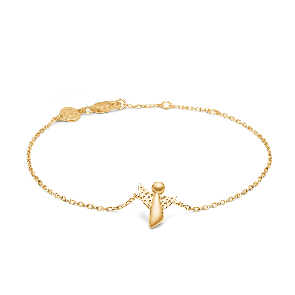 MADS Z ME AND MY ANGEL ARMBÅND I FORGYLDT SØLV - 2250031