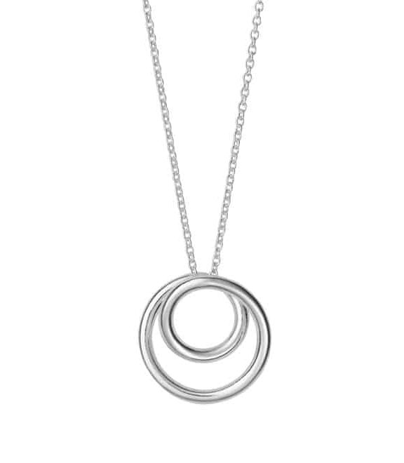 HEIRING TWISTER MEDIUM HALSKÆDE I SØLV - 29-3-01