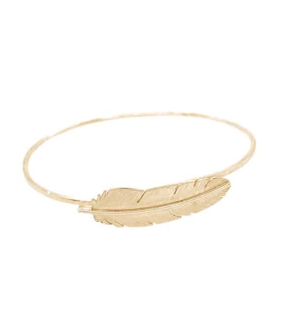 HEIRING FJER ARMRING I FORGYLDT SØLV - 29-7-78FG