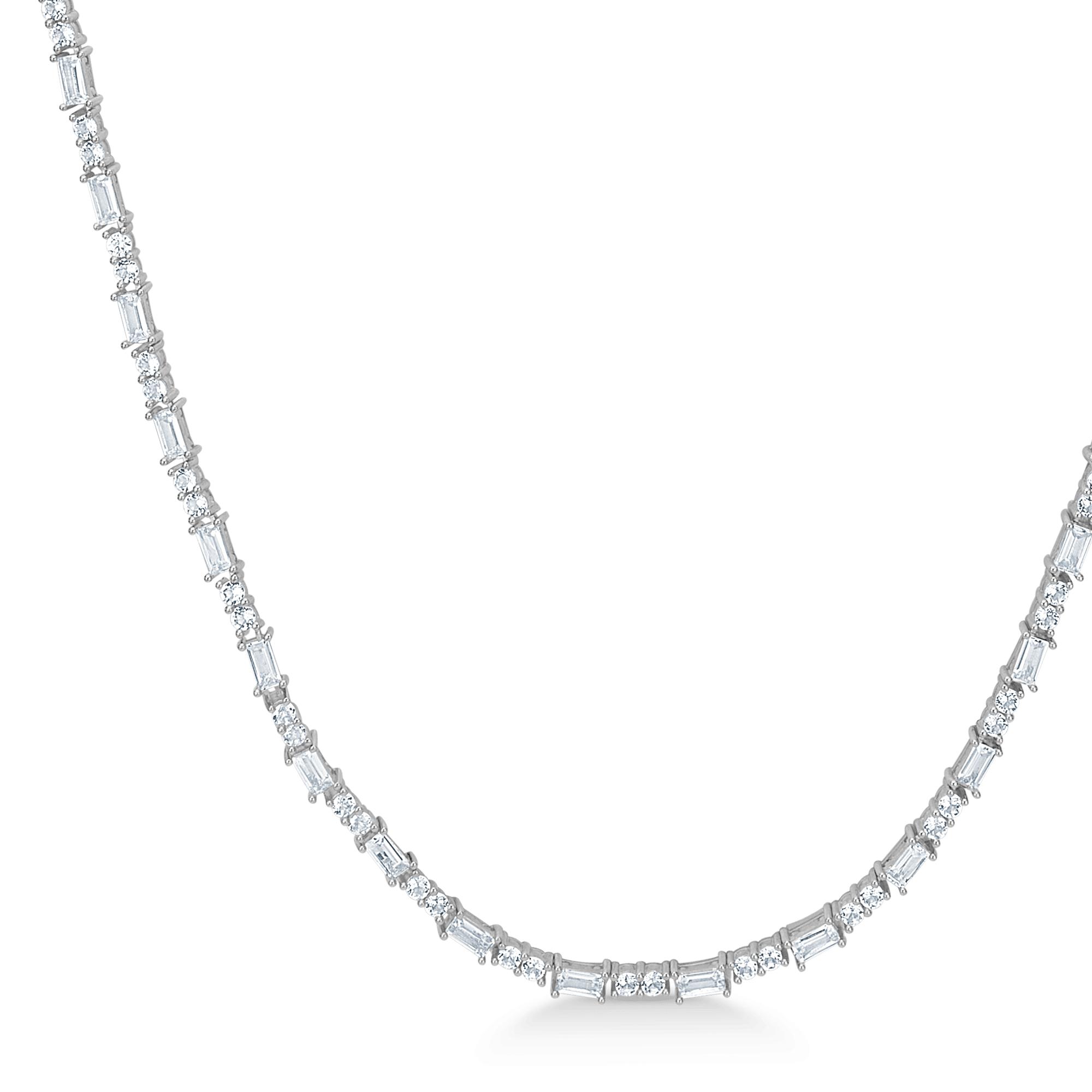 MADS Z CELESTIAL BY MEDINA HALSKÆDE I SØLV MED HVIDE TOPASER - 3126904 - Billede 3