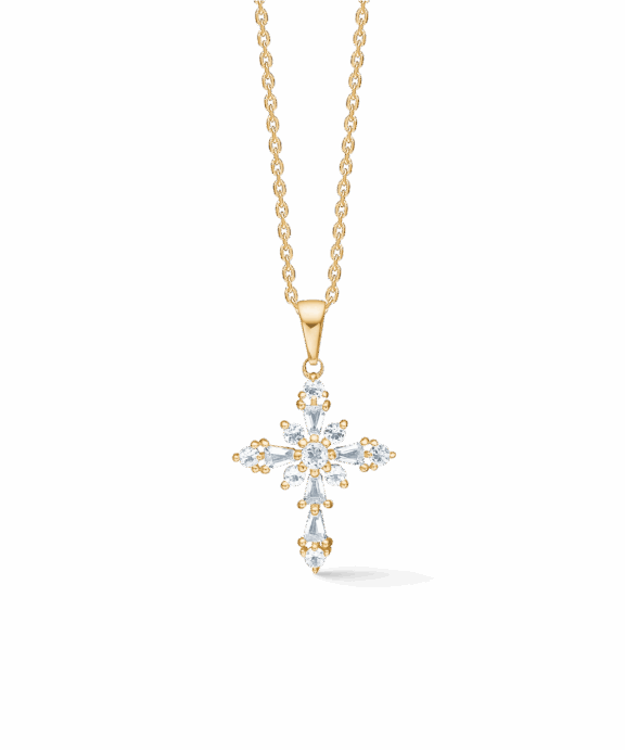 MADS Z CELESTIAL BY MEDINA VEDHÆNG I 8 KARAT GULD MED HVIDE TOPASER - 3326902