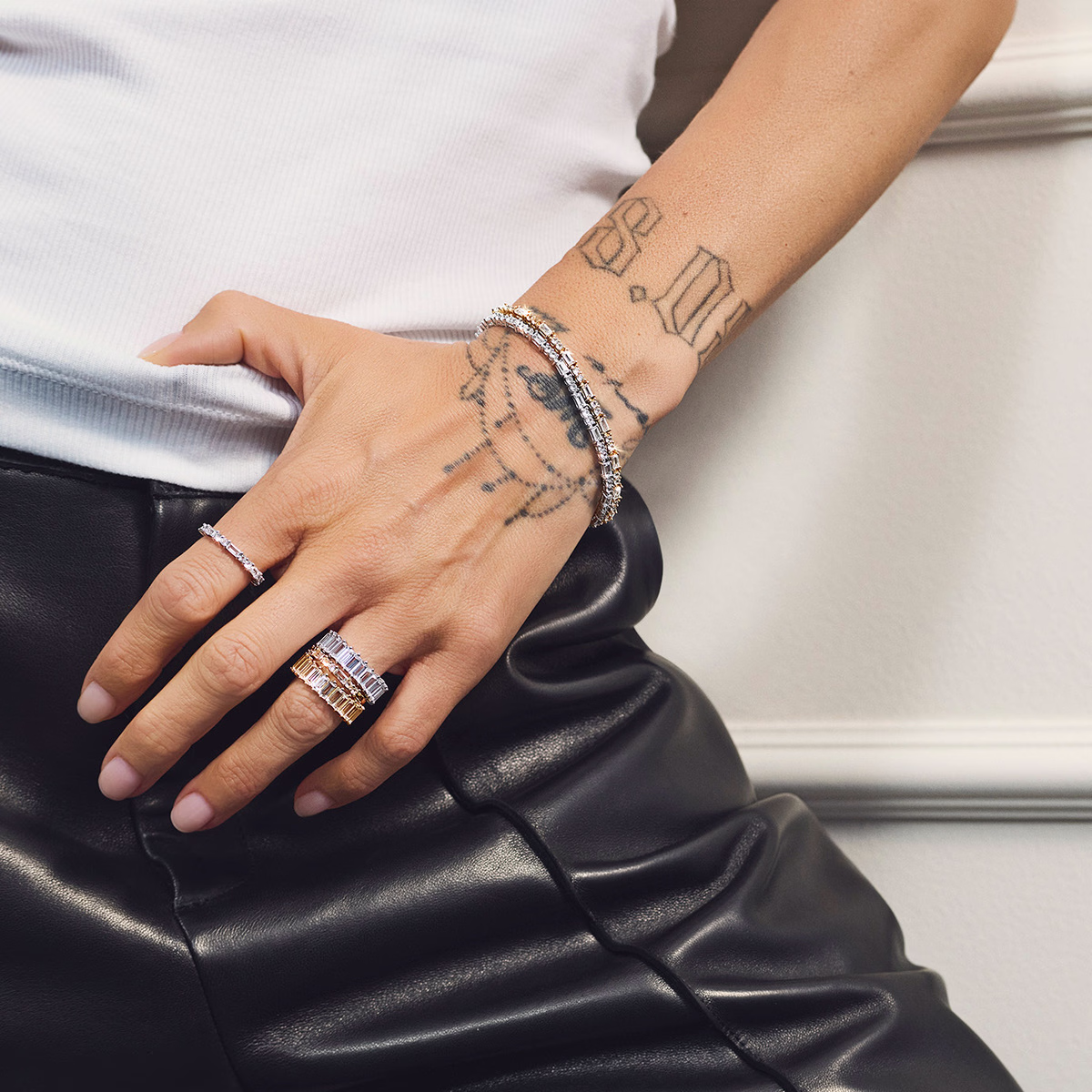 MADS Z CELESTIAL BY MEDINA ARMBÅND 8 KARAT MED HVID TOPAS- 3356904 - Billede 2