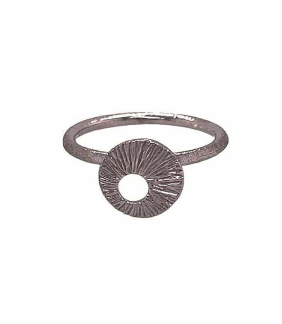 HEIRING DRØMMEFANGER RING MINI I OXYDERET SØLV - 51-4-78OX