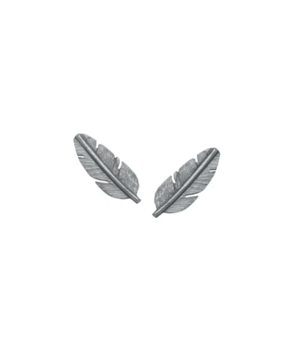 HEIRING FJER ØRESTIK MINI I OXYDERET SØLV - 51-5-82OX