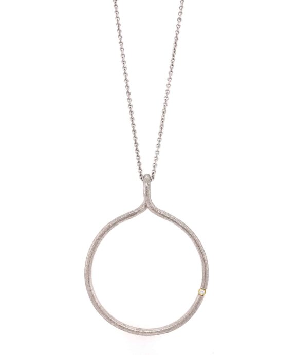 HEIRING DRØMMEFANGER VEDHÆNG MED DIAMANT I SØLV - 51-9-23RH