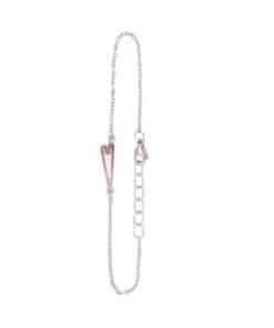 HEIRING INITIALS ARMBÅND MED HJERTE I SØLV - 52-4-33A/RH