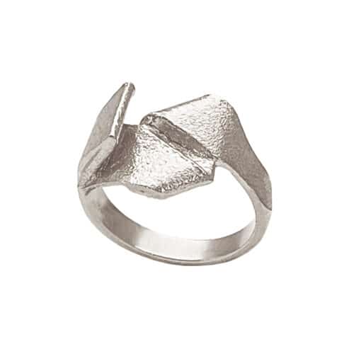 HEIRING MILLE RING NO. 5 I RHODINERERT SØLV - 53-3-75RH