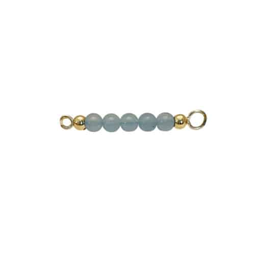 HEIRING AQUAMARIN TOP TIL MULTI ARMRING I FORGYLDT SØLV - 53-4-18FG