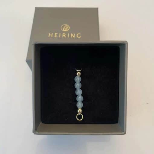 HEIRING AQUAMARIN TOP TIL MULTI ARMRING I FORGYLDT SØLV - 53-4-18FG - Billede 4