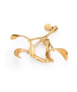 FLORA DANICA MISTELTEN JULEPYNT I BELAGT 18 KARAT GULD - XMAS-MISTELTEN-G