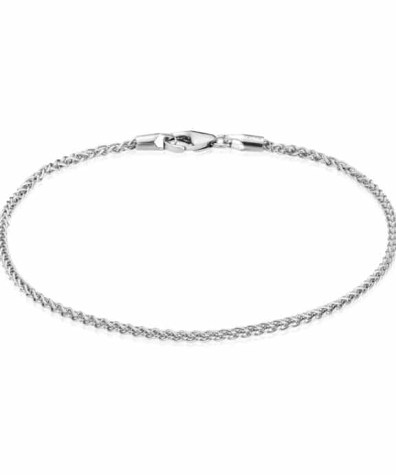 BNH HVEDE ARMBÅND I 14 KARAT HVIDGULD 18,5 CM - HH1413018CF