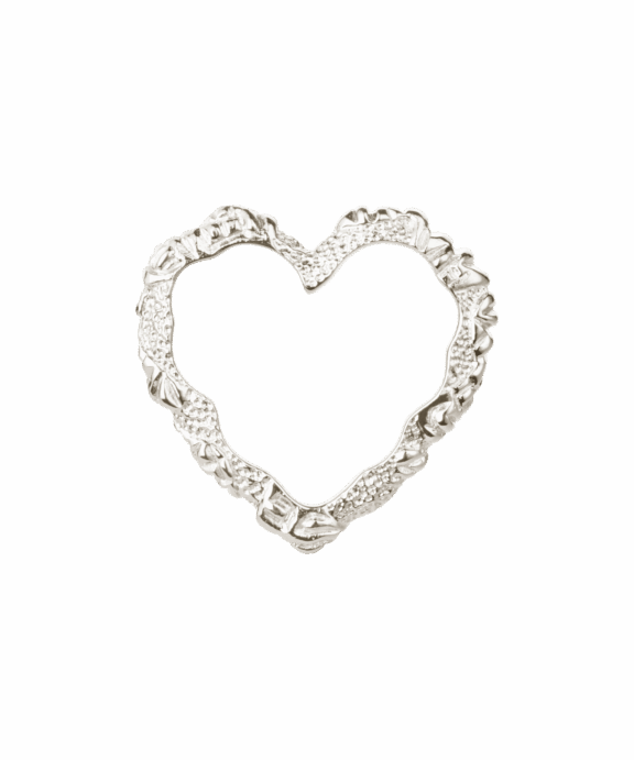 CAMILLE BRINCH HEART CRUSH VEDHÆNG I SØLV - HCRHP