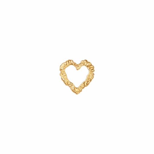 CAMILLE BRINCH MINI HEART CRUSH VEDHÆNG I FORGYLDT SØLV - MINIHCRHP-F