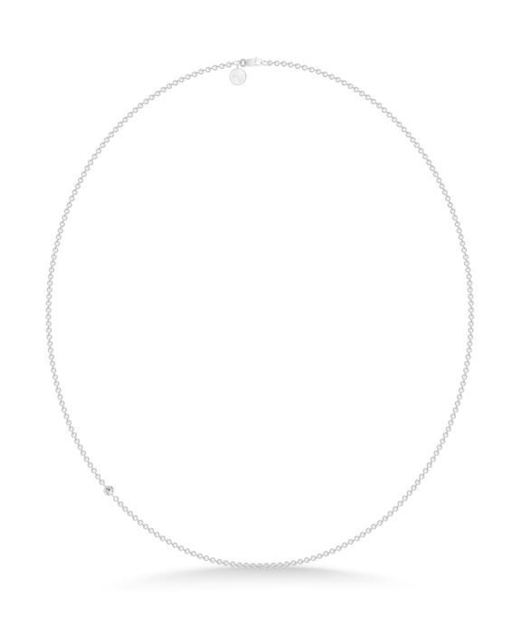 JULIE SANDLAU FINA HALSKÆDE I SØLV 45 CM - NL549RHCZ45