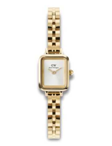DANIEL WELLINGTON QUADRO MINI 3-LINK MED HVID SKIVE - DW00100850