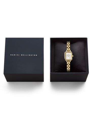 DANIEL WELLINGTON QUADRO MINI 3-LINK MED HVID SKIVE - DW00100850 - Billede 6