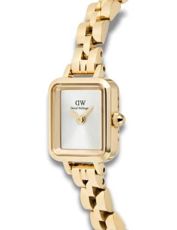 DANIEL WELLINGTON QUADRO MINI 3-LINK MED HVID SKIVE - DW00100850 - Billede 5