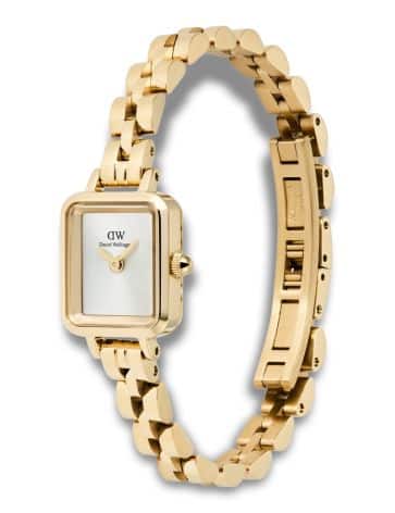 DANIEL WELLINGTON QUADRO MINI 3-LINK MED HVID SKIVE - DW00100850 - Billede 3