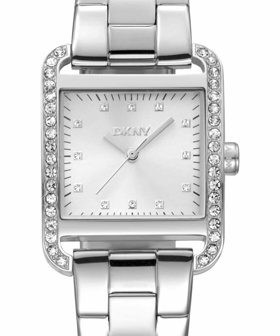 DKNY CITY GLITZ UR DAME STÅL MED LÆNKE - DK1L003M0015