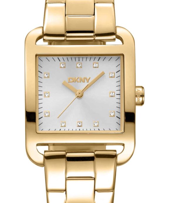 DKNY CITY MIDI UR DAME GULD FARVET MED LÆNKE - DK1L004M0055