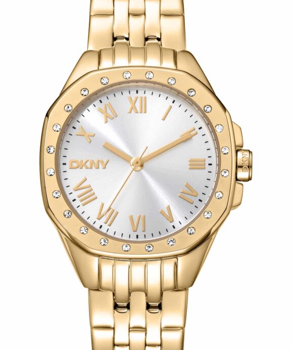 DKNY BROOKLYN MINI UR DAME GULD FARVET MED LÆNKE - DK1L013M0065